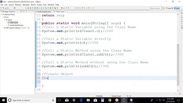 Selenium Class 17 - Java Object Oriented Programming Part-1 смотреть онлайн