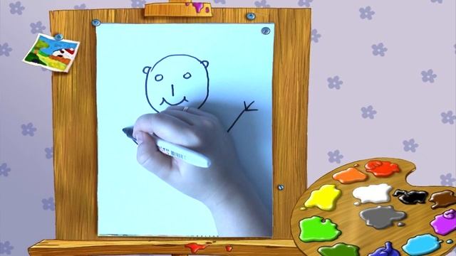 Как нарисовать человечка мульт-песенка. Видео для детей. Оживающие рисунки смотреть онлайн