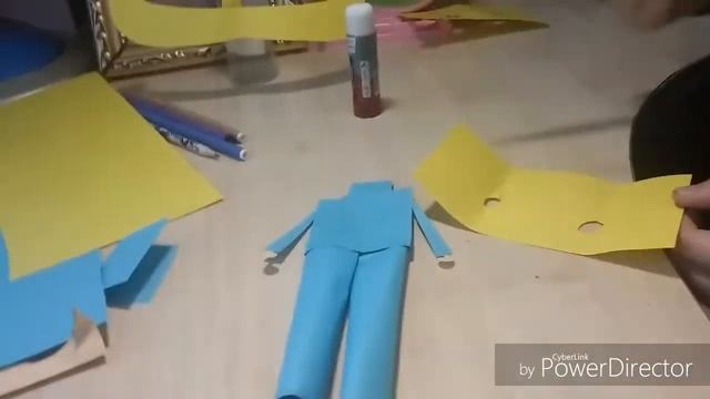 Кукла  мальчик из бумаги ☺
