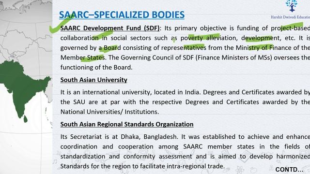 South Asian Association for Regional Cooperation - Objectives, Organs, Spec. Bodies & Achievements смотреть онлайн