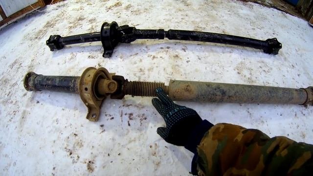 ЗАМЕНА КРЕСТОВИНЫ КАРДАННОГО ВАЛА UAZ HUNTER / REPLACEMENT OF THE REAR CROSSPIEC