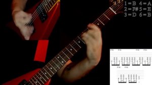 Blood Red Throne - Smite (guitar cover playthrough tab)