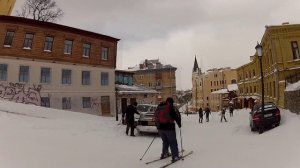 Андреевский спуск - мекка для сноубордистов 24 марта 2013