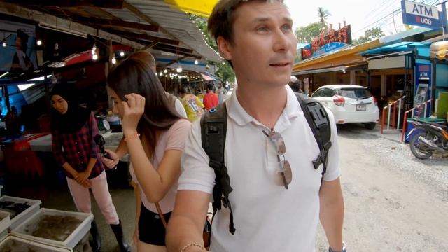 ПХУКЕТ  сегодня. Рынок морепродуктов с  ТАЙСКОЙ девушкой. RAWAI FISH MARKET