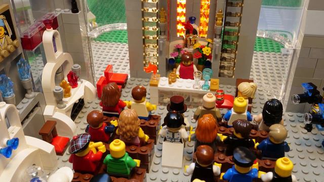 GRAND WEDDING IN LEGO CITY (Stop Motion Animation with Church Organ and Huge Crowd) смотреть онлайн
