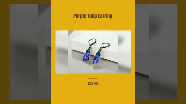 Purple Tulip Earring | The Best Gifts I The Best Jewelry I Halloween Gifts