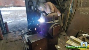 Варим банную печь из 530 трубы с закрытой и открытой каменками.