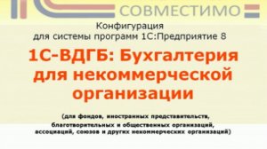 Презентация программного продукта &quot;ВДГБ: Бухгалтерия для некоммерческих организаций&quot;