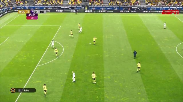 WOLVERHAMPTON WANDERERS VS TOTTENHAM HOTSPUR / 5-0 / eFootball 24