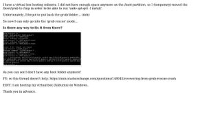 Unix & Linux: Install grub from grub rescue