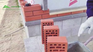 Кладка одинарного лицевого кирпича