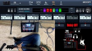 ZOOM G6 Steve Vai style | Wah, Distortion, Delay and Reverb tests. Free Settings.
