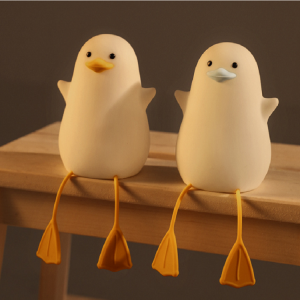 best supplier of wendadeco New Little Gull Duck Night Light Lying Flat Duck Silicone Flapping Lamp