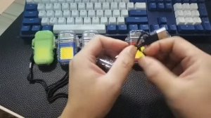 Электро-зажигалка с фонариком, водонепроницаемая