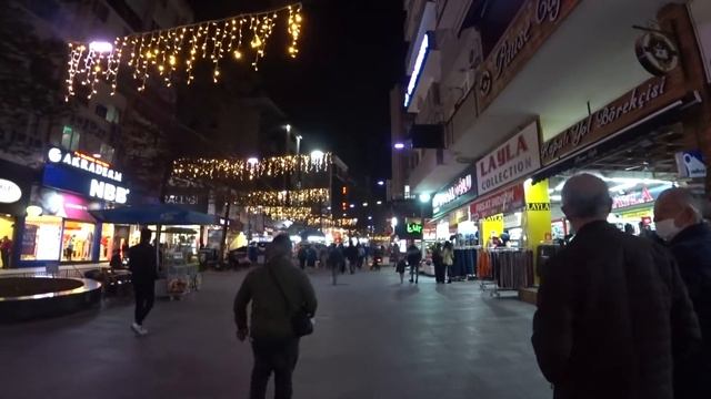 Вечерняя прогулка по Турции | Ходим по улицам города Анталии | Гуляем по городу | Вечерняя прогулка смотреть онлайн