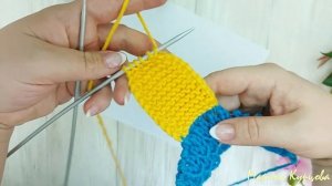 Пинетки спицами. Простые пинетки на двух спицах