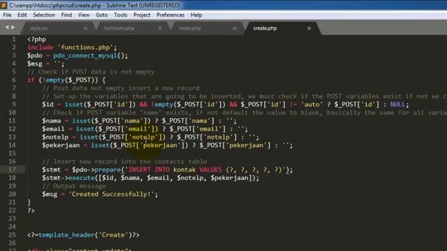 PHP CRUD - Cara Membuat CRUD dengan PHP dan MySQL смотреть онлайн