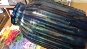 Светильники из 3х литровых банок. (Лофт светильник. Винтажный свет. Эпоксидка и витражные краски.)