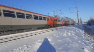 Пятивагонка рельсовый автобус ра2 083 Нижнекамск ижевск