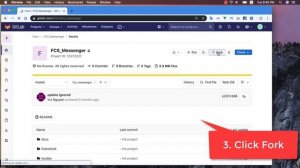 How to fork project in gitlab