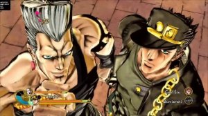 Star Platinum and Silver Chariot Barrage