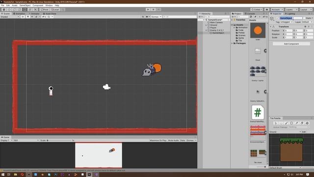 Enemy AI in Unity2D #3 A enemy that moves and shoots towards the player смотреть онлайн