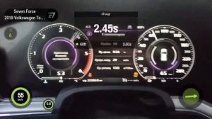 Разгон Volkswagen Touareg III 3.0TDI Разгон 0-100 км/ч. Замер скорости на dragy