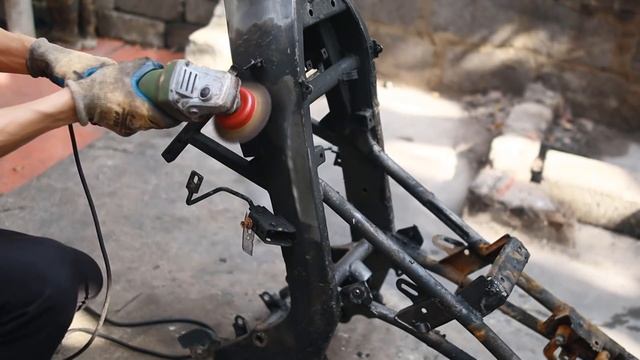 Full restoration 30 year old super sports motorcycle on fire | Unbelievable moto restore смотреть онлайн