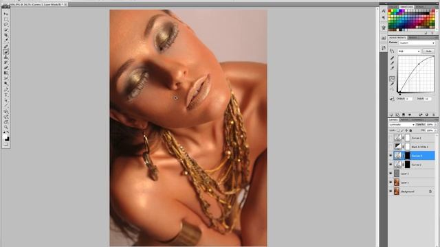 Ретушь портрета. Professional Photoshop Portrait Retouching смотреть онлайн