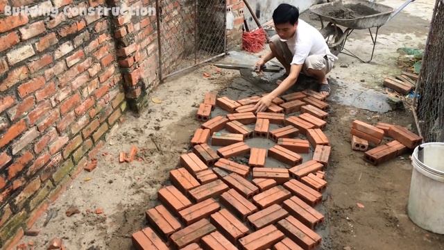 Innovative Construction Using Bricks And Mortar To Make Paths - Smart Building Ideas