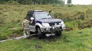 tlc prado 90 перебираемся через ручеек