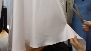 Shorten flared skirt .Как укоротить свадебное платье. Просто и надёжно.