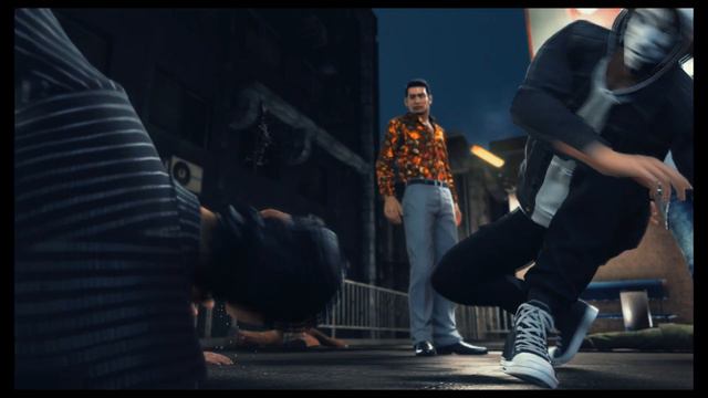 Judgment - Chapter 4: Jester Takes Off Mask Revealing Face, Joins Yagami and Kaito Cutscene (2019)