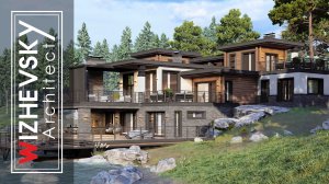 Проект дома в современном американском стиле