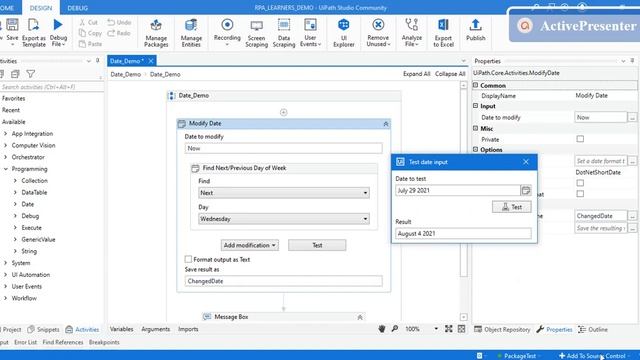 How to Modify or change the format of input Date to required format in UiPath | Modify Date Activit смотреть онлайн