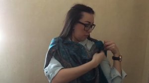 Как сделать из шали накидку? I Делаем пончо I Как носить шали