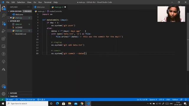 GitHub Hack | making contributions by hacking GitHub time stamp #google #hack #trick #github смотреть онлайн