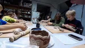 Детский мастер класс по керамике.