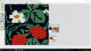 Как связать четырехцветный жаккард на PASSAP E6000