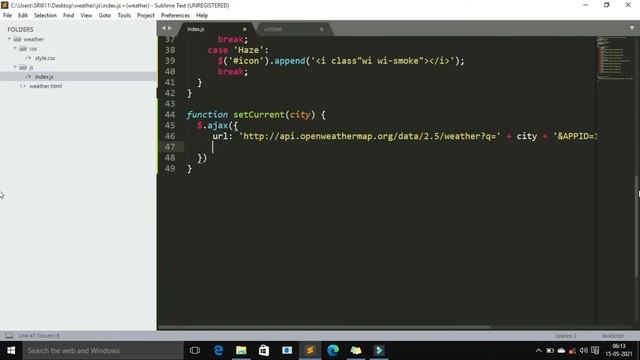 Let's Make Live Weather Webpage Using Java Script HTML and CSS | UI Design | BJSOFTWEB смотреть онлайн