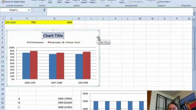 Excel - Chart Title, Legend, Colors: Episode 1408
