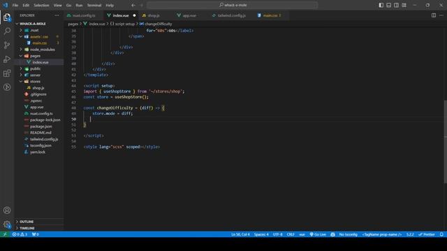 Creating a Whack-a-Mole Game with Nuxt 3 and Vue.js-Part -1 - Web Development Tutorial