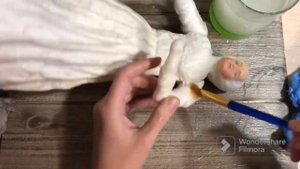 Снегурочка из ваты мастер-класс