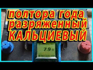 Отдали простоявший 1.5 года разряженным аккумулятор