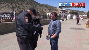 Транспортная полиция Крыма рейд в Балаклаве по недопущению распространения коронавируса.mp4