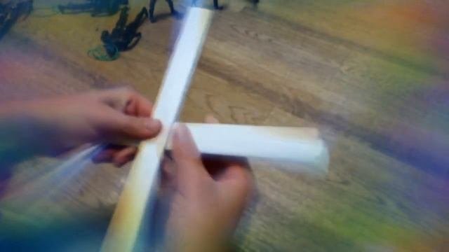 Оригами пистолет из бумаги