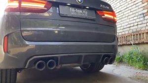 Спортивный звук выхлоп и карбоновые насадки на BMW X5 M F85 от FiliTek