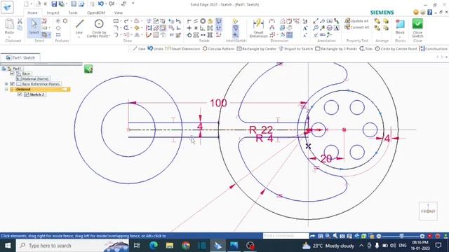 solid edge 2D sketch practice смотреть онлайн