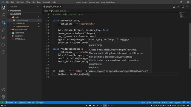 SQLalchemy + Python Tutorial (using Streamlit)