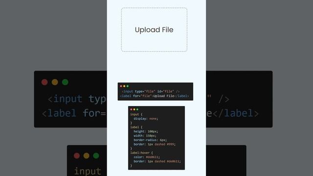 File Upload in HTML & CSS